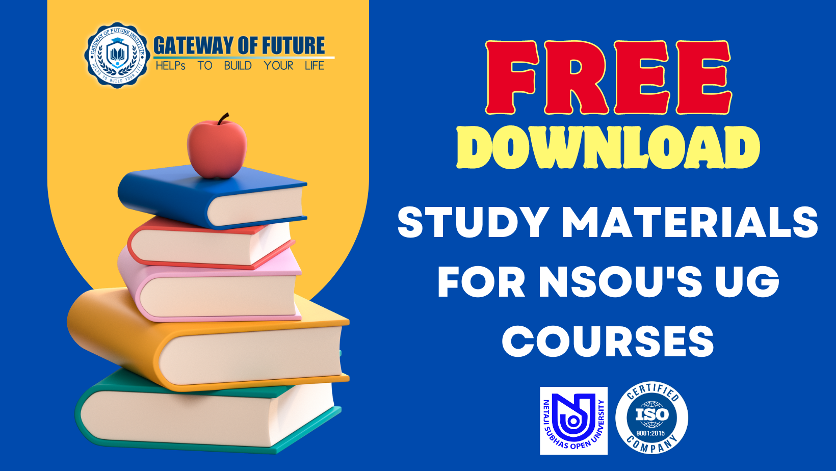 Download Free UG 2024 Sample Notes from Netaji Subhas Open University by Gateway of Future for Assured Success